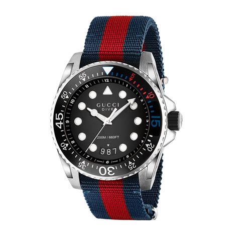 gucci watch blue red strap|Gucci watch straps for sale.